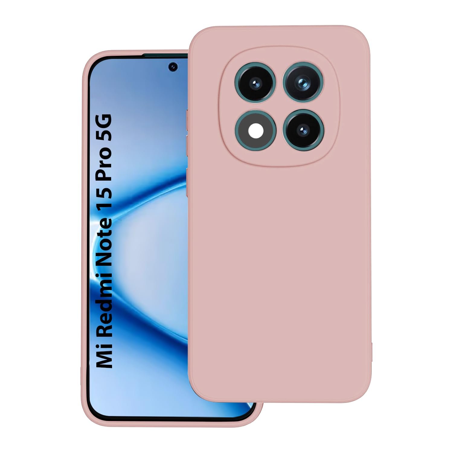 LIRAMARK Silicone Soft Back Cover Case for Redmi Note 15 Redmi 15 5G