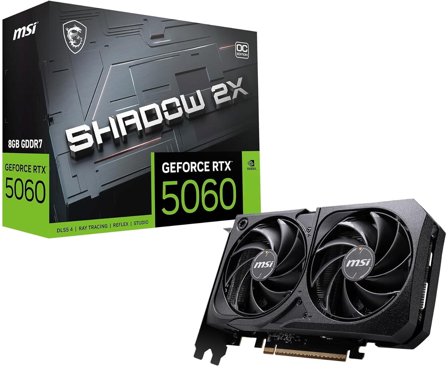 MSI GeForce RTX 5060 8G Shadow 2X OC Graphic Card RTX 5070)