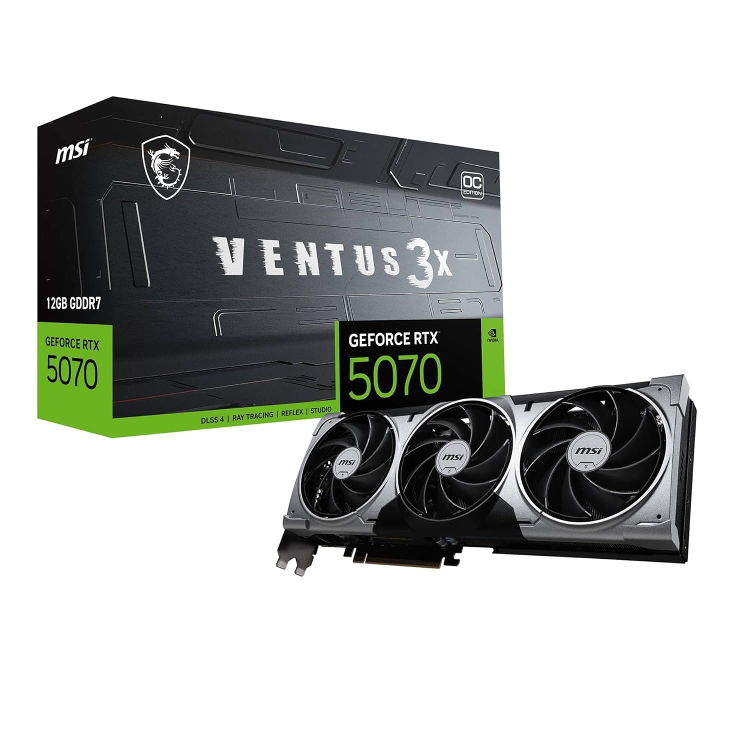 MSI GeForce RTX 5070 12G Ventus 3X OC Graphic Card RTX 5070)