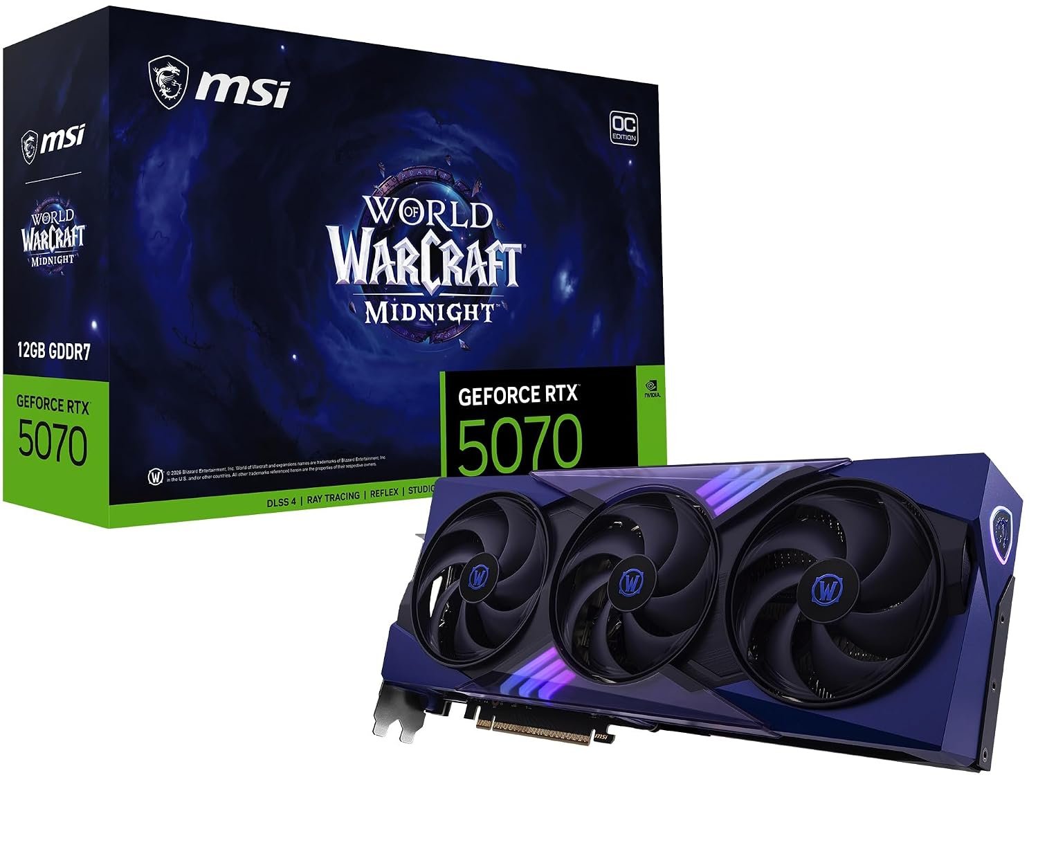 MSI GeForce RTX 5070 12G World of Warcraft Midnight Void RTX 5070)