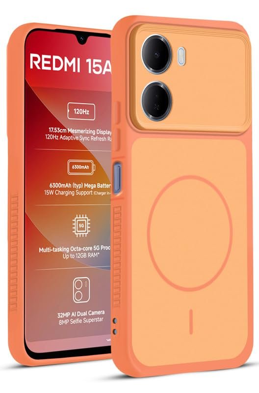Mr. Case Back Cover for Redmi 15A 5G | Ring Redmi 15 5G