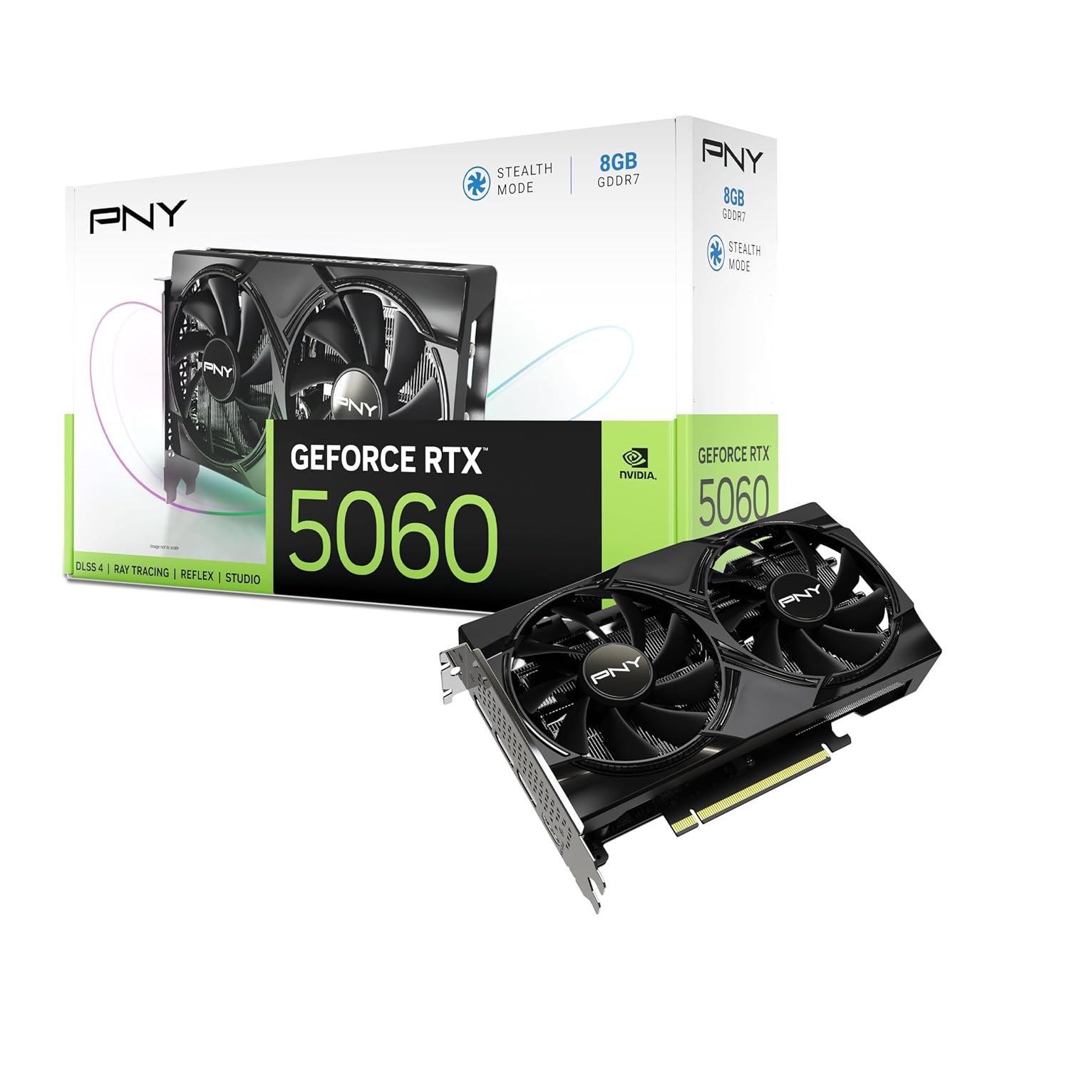 PNY GEFORCE RTX™ 5060 8GB Dual Fan DLSS 4 Gaming RTX 5070)