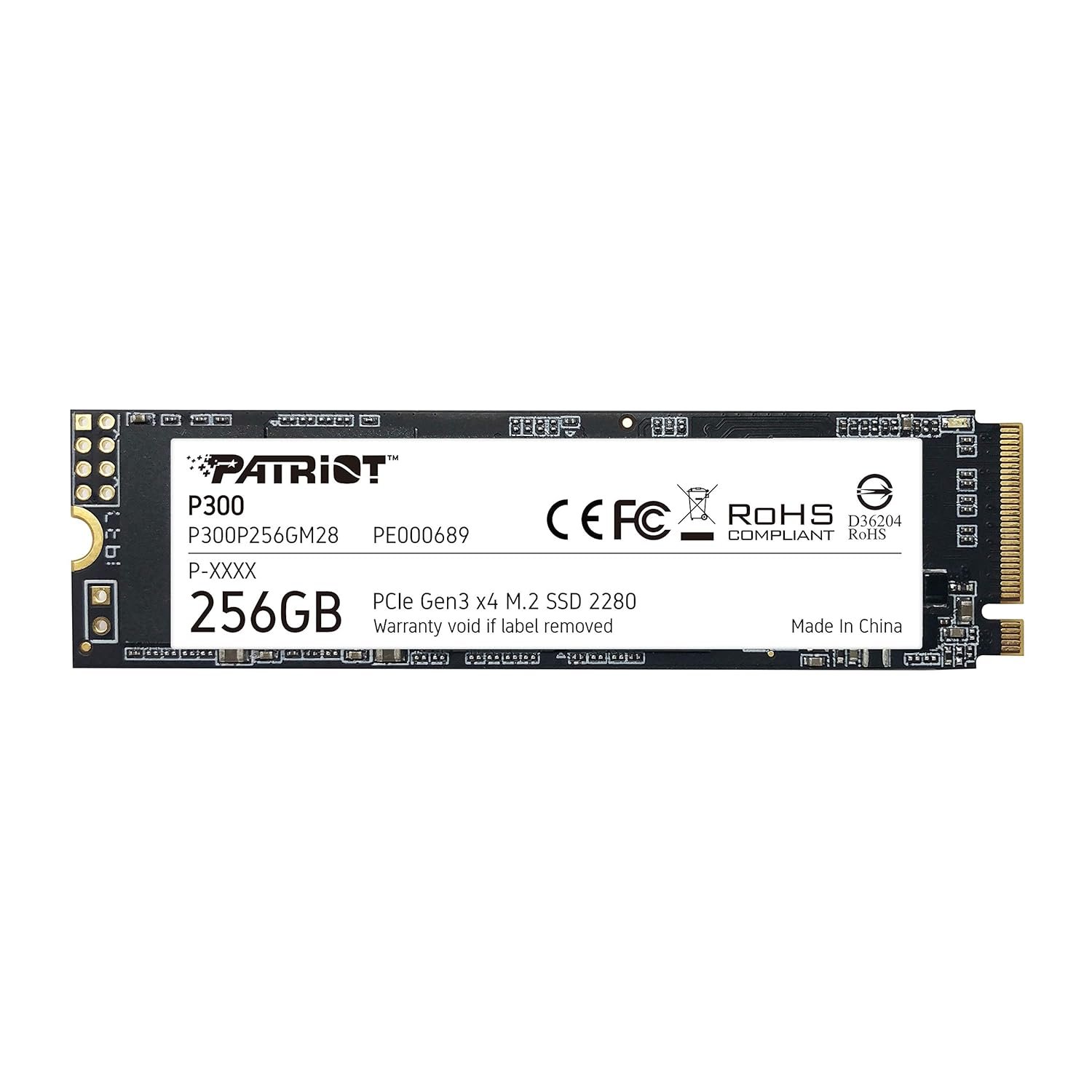 Patriot Memory P300 256GB M.2 SSD 2280 NVMe PCIe Gen 256GB SSD)
