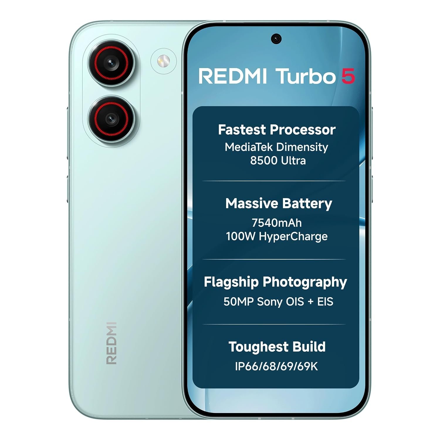 REDMI Turbo 5 (8GB + 256GB) Nitro Blue | Dimensity Redmi 15 5G