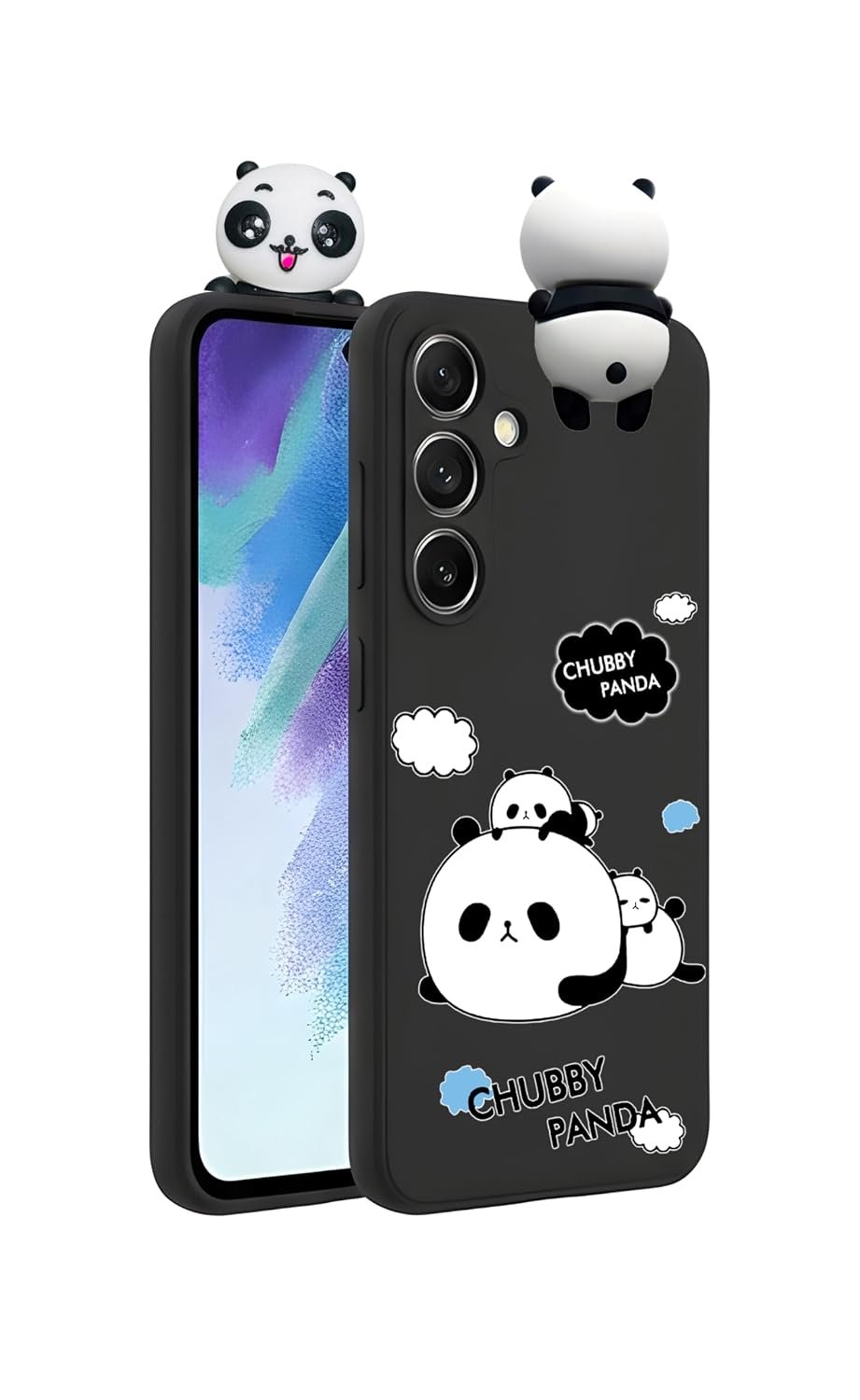 RM Cute 3D Chubby Panda Phone Case for Samsung Galaxy Samsung Galaxy S24 5G