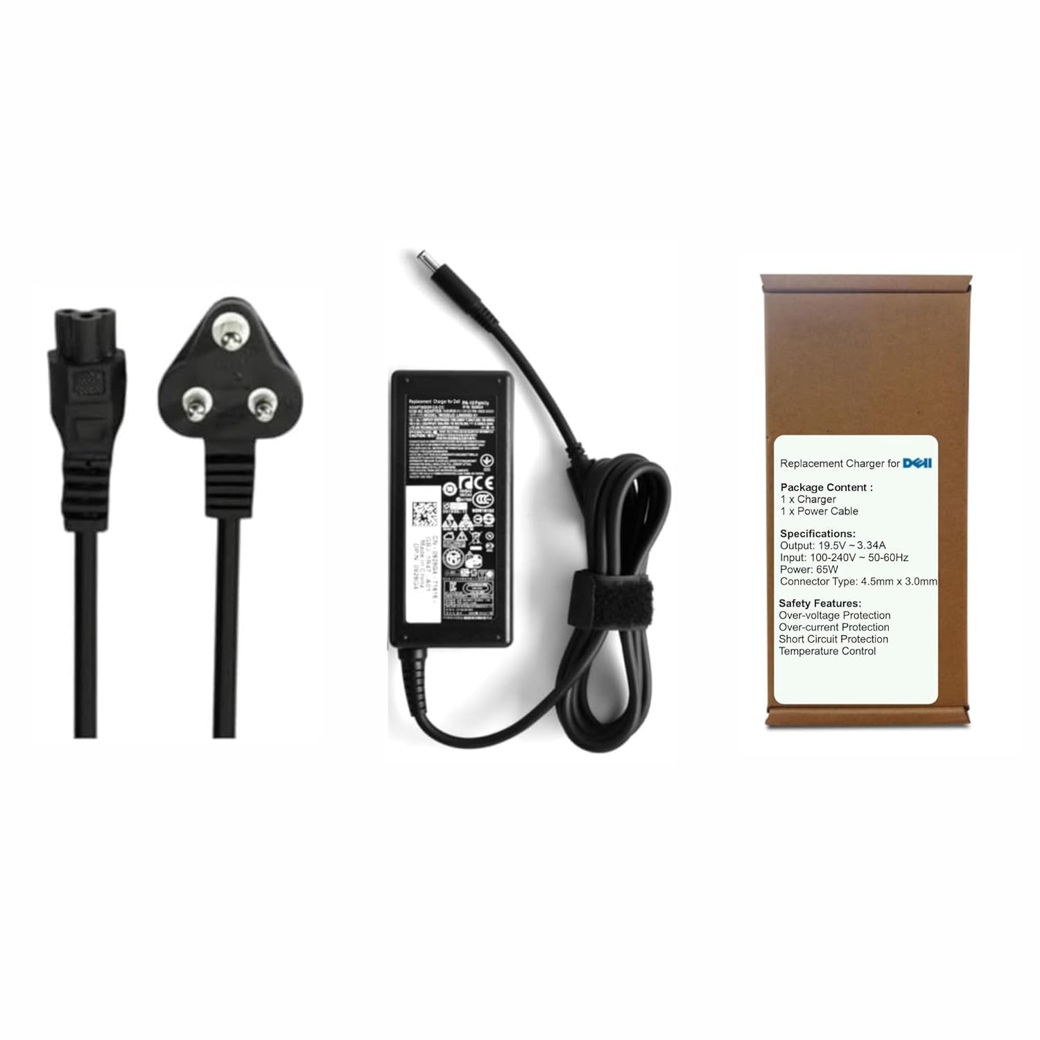 Replacement Dell Laptop Charger 65w 19.5V 3.34A(4.5 * 3.0mm) MGJN9 Dell Latitude 3540 i3-1215U (16GB