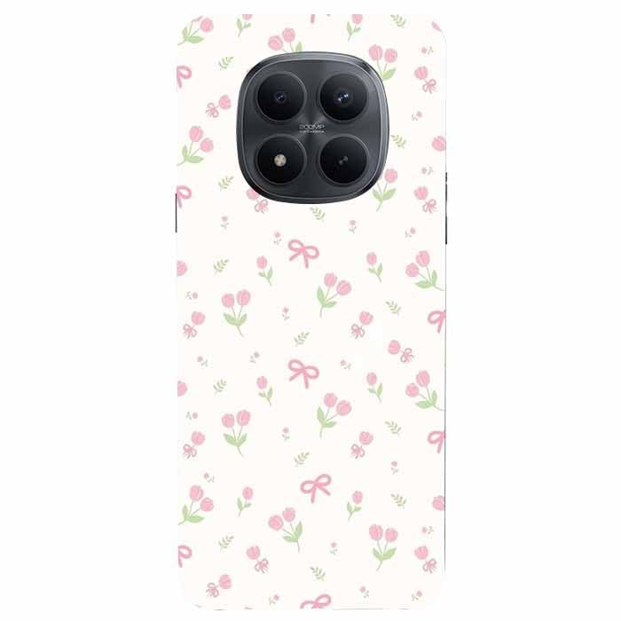 Small Pink Bow Printed Hard Back Cover for Redmi Note Redmi 15 5G