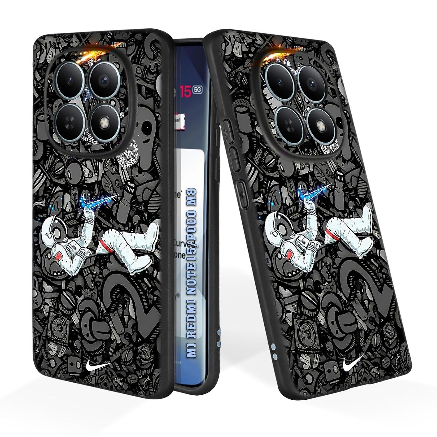 Soft Silicone Mobile Back Cover Compatible with Mi Redmi Note Redmi 15 5G