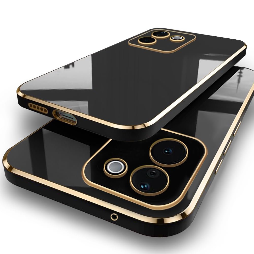 TheGiftKart Luxurious Golden-Plated Back Cover Case for iQOO Z9s Pro iQOO Z9S Pro 5G