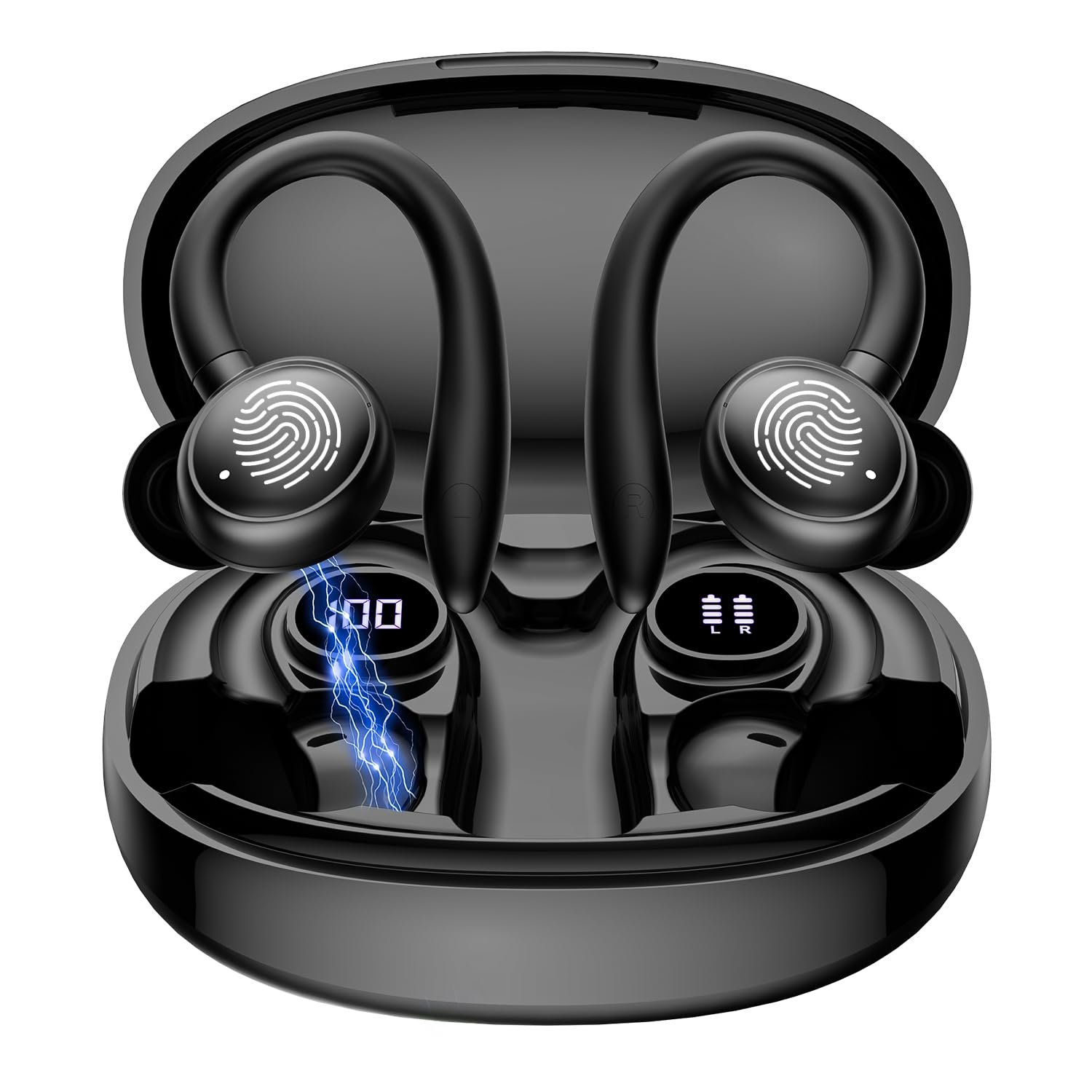 Wireless Earbuds, Bluetooth 5.4 Over Ear Headphones, Ear Buds Wireless boAt Airdopes 91 Prime