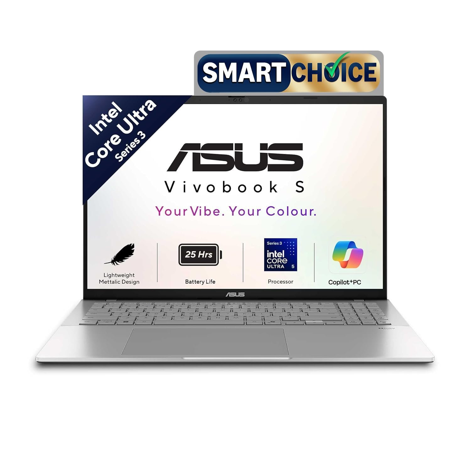 ASUS Vivobook S16 (2026),Smartchoice,Intel Core Ultra 5 325 (Series 3),Intel ASUS Vivobook S AI-powered series