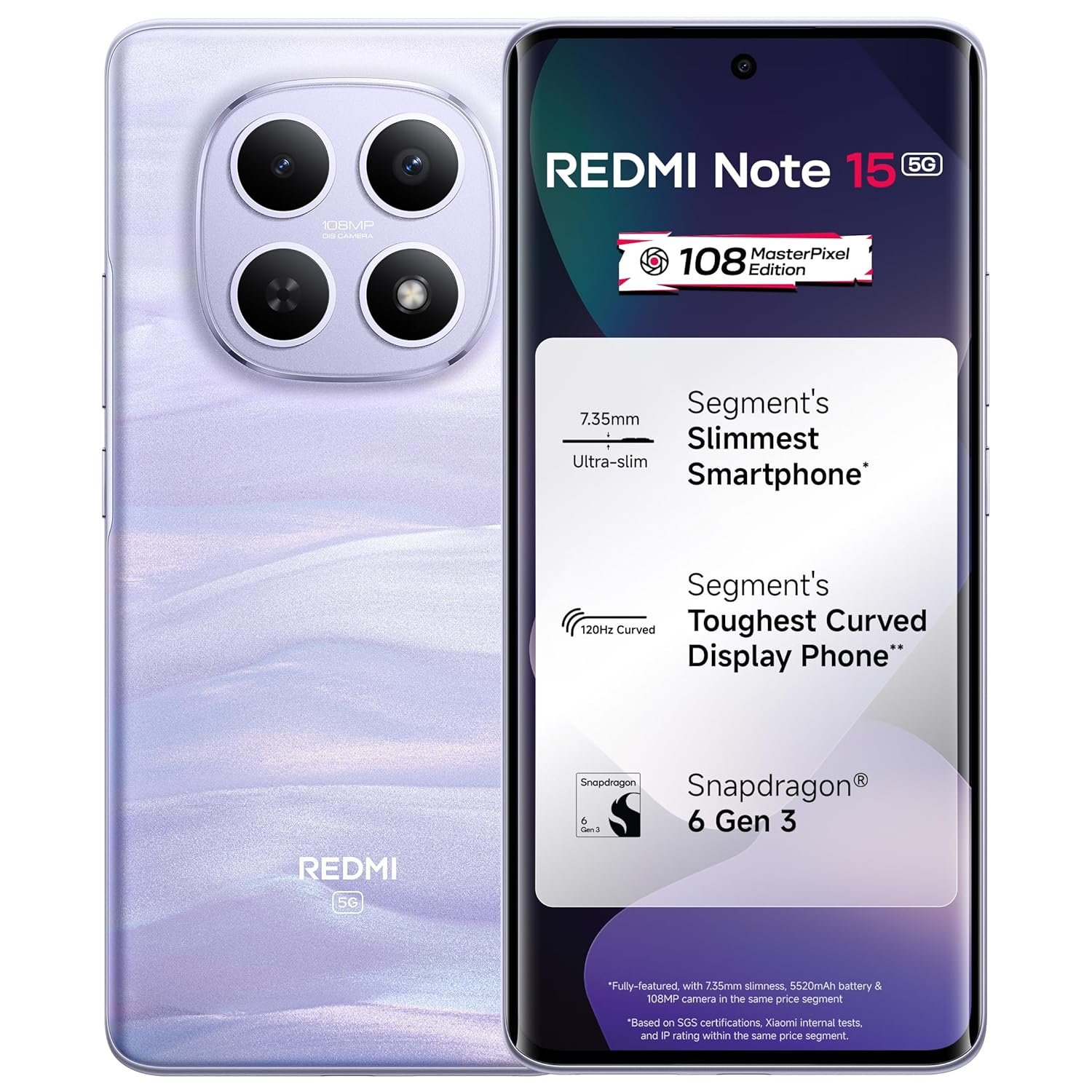 REDMI Note 15 5G (Mist Purple, 8GB RAM 128GB Storage) Samsung Galaxy M05