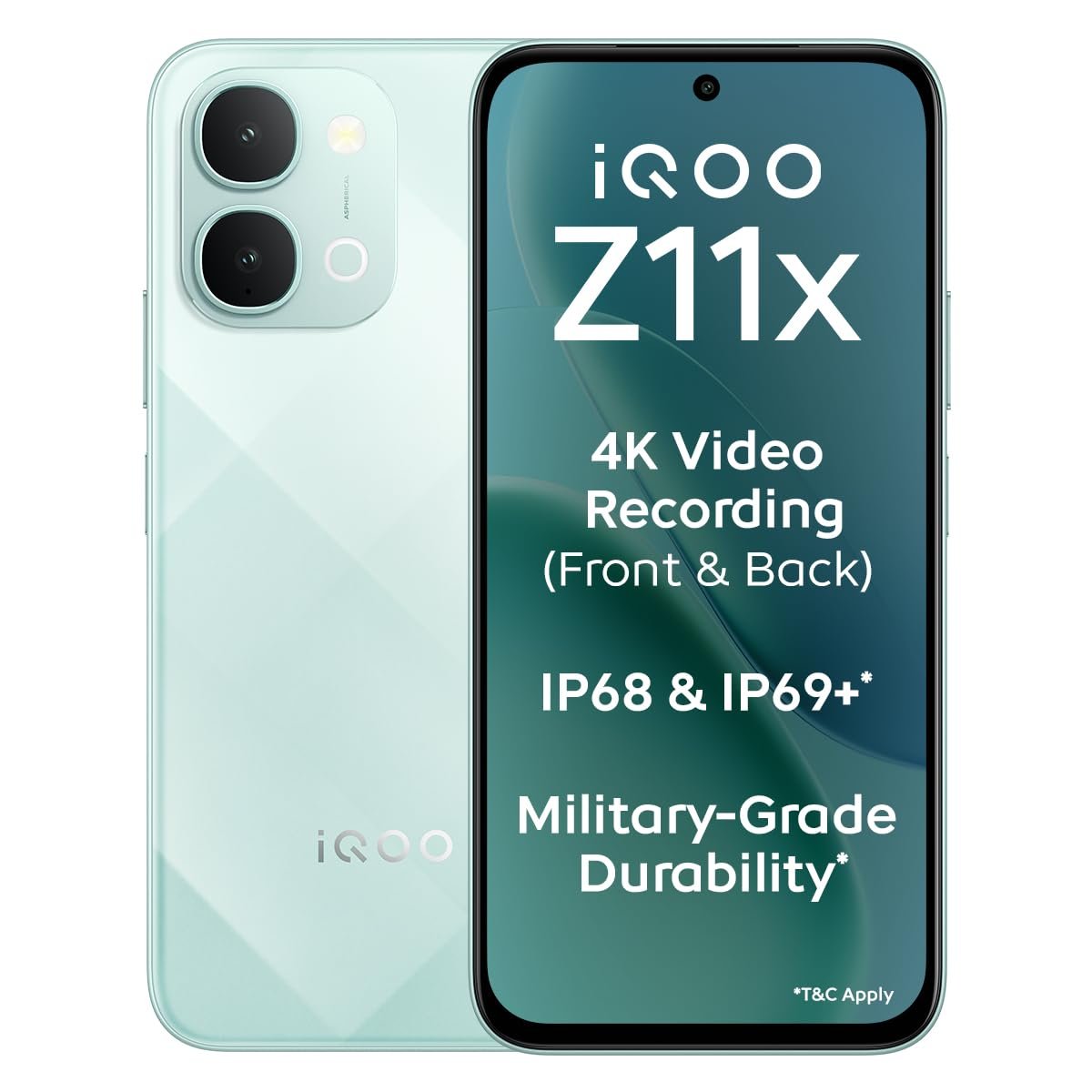 iQOO Z11x 5G (Prismatic Green, 8GB RAM, 256 GB Storage) iQOO Z9s 5G